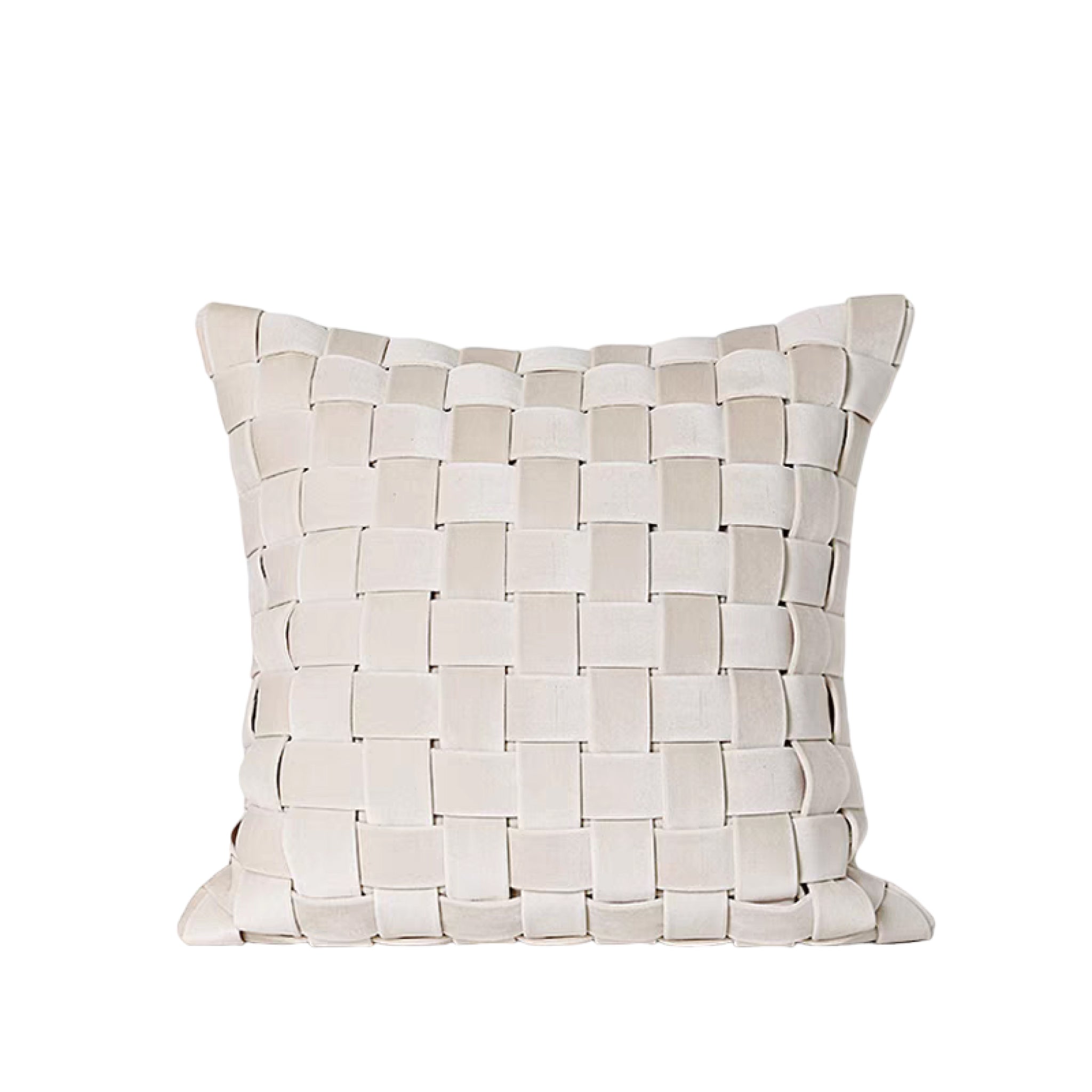 Braided Pillow - White