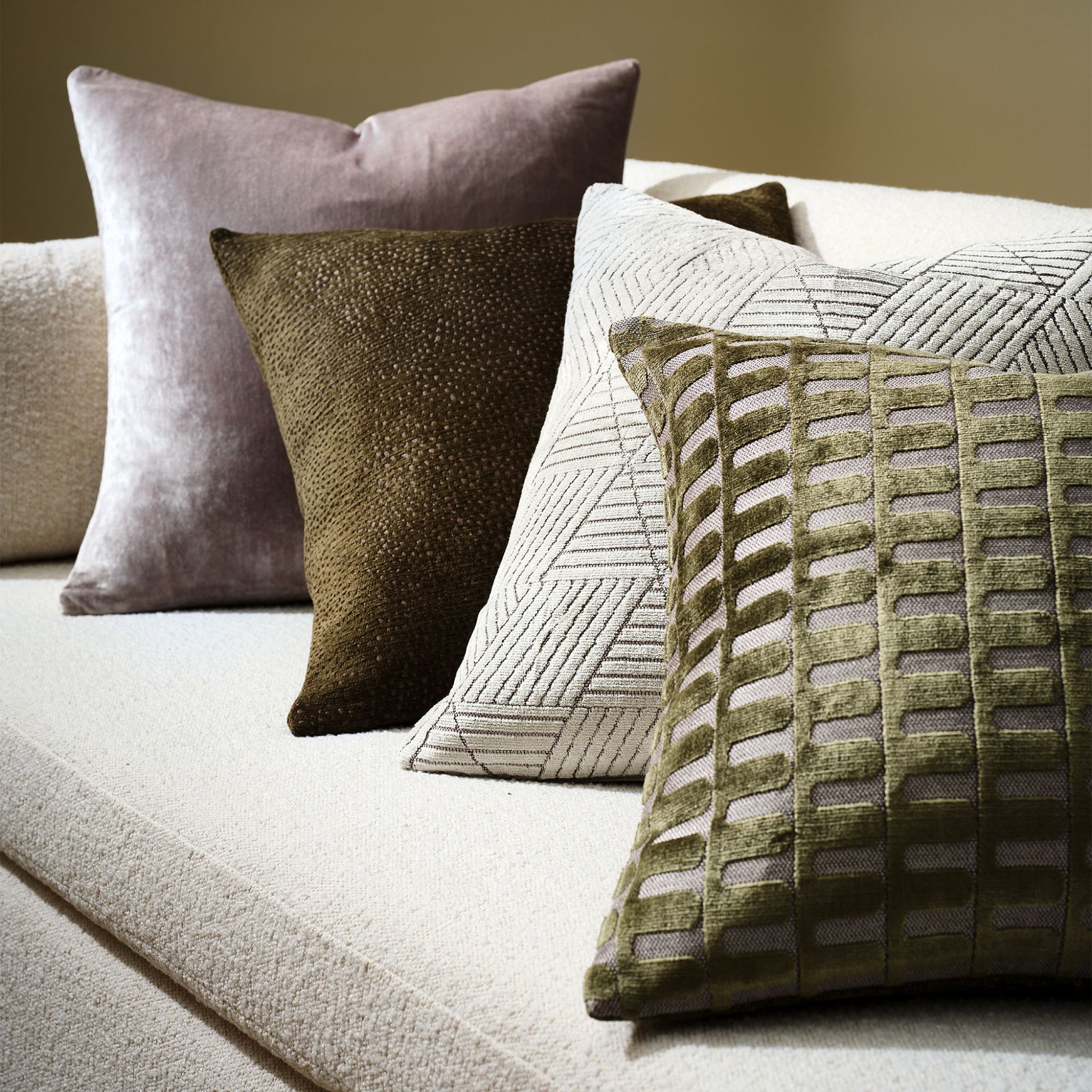 Caden Square Pillow - Dark Green