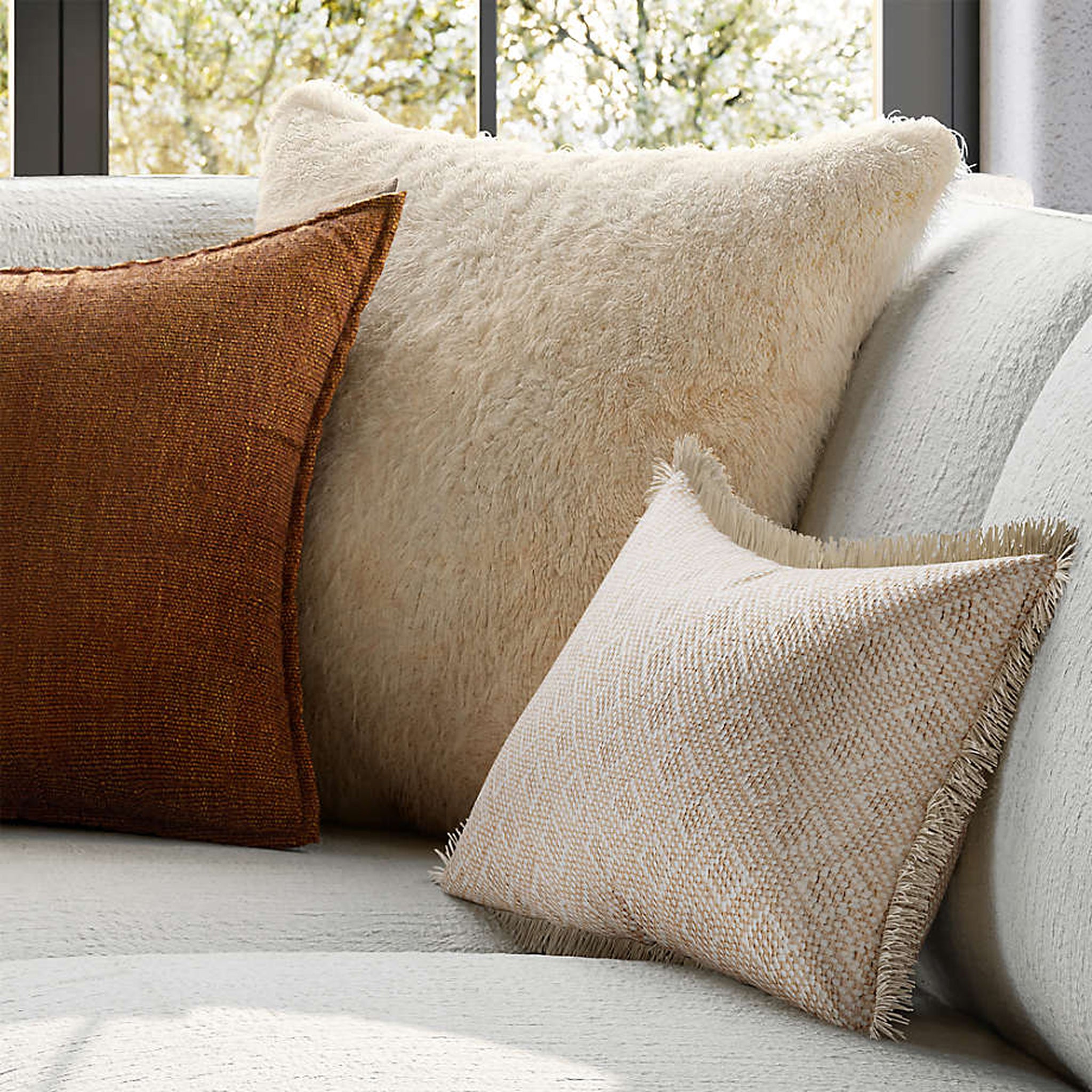Clouded Pillow - Ginger Beige