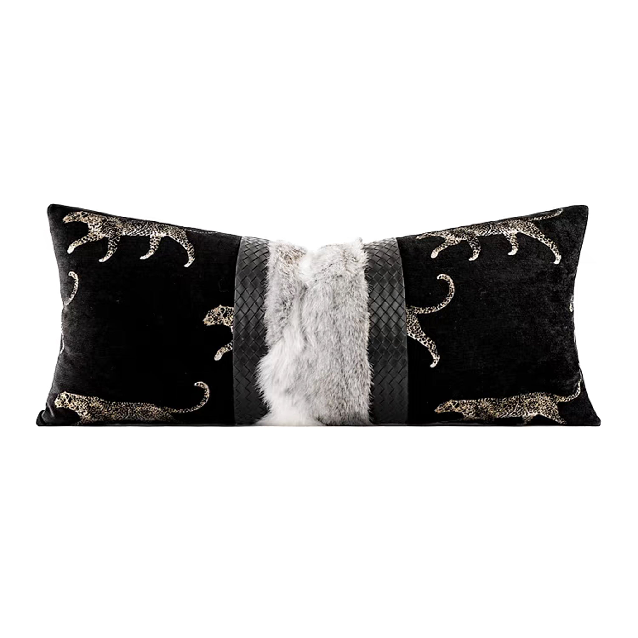 Puma Fur Lumbar Pillow