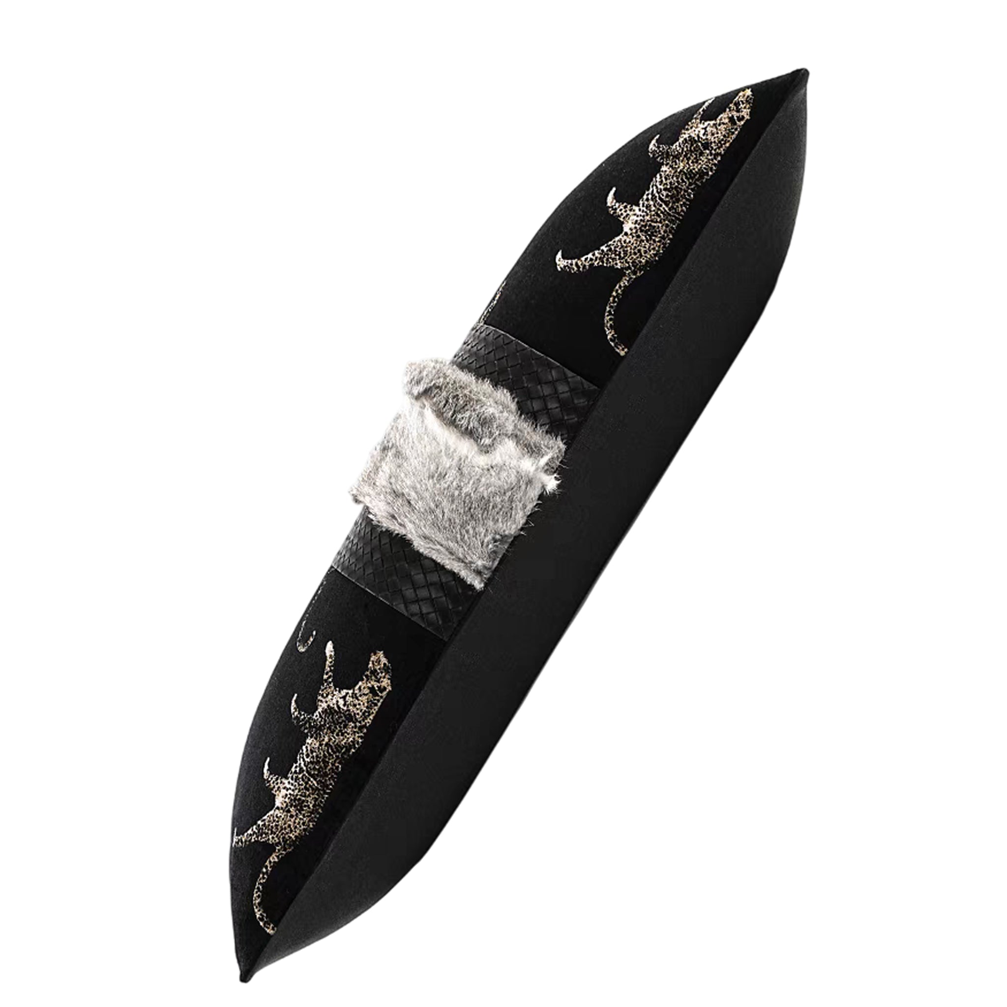 Puma Fur Lumbar Pillow