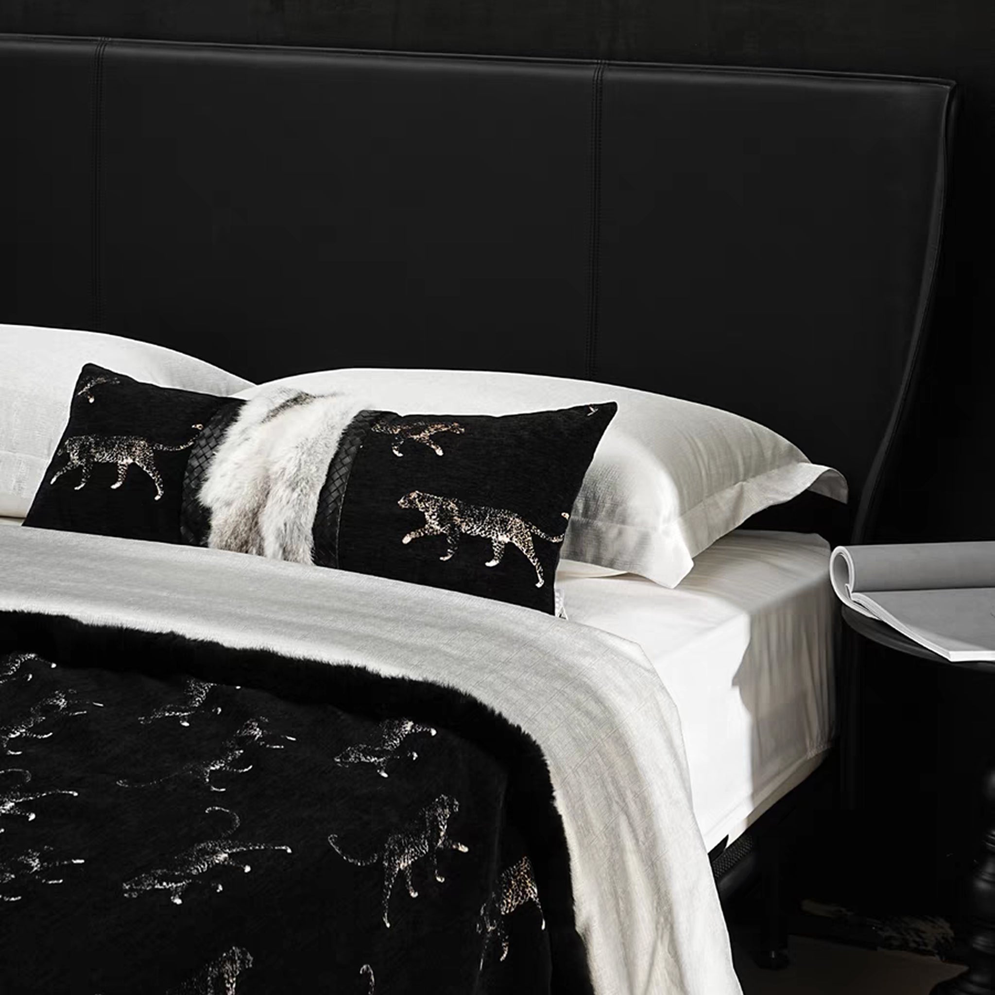 Puma Fur Lumbar Pillow