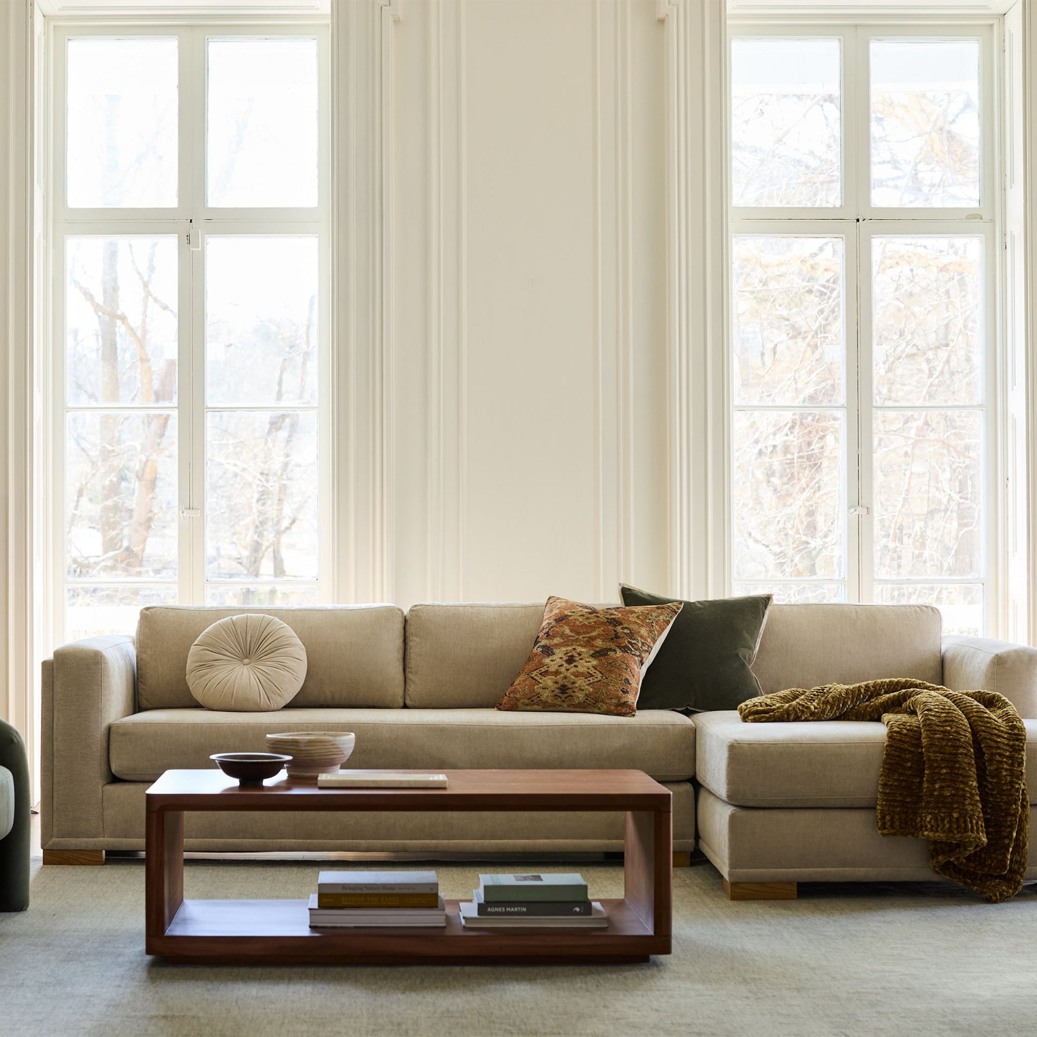 Rhode Square Pillow - Brown