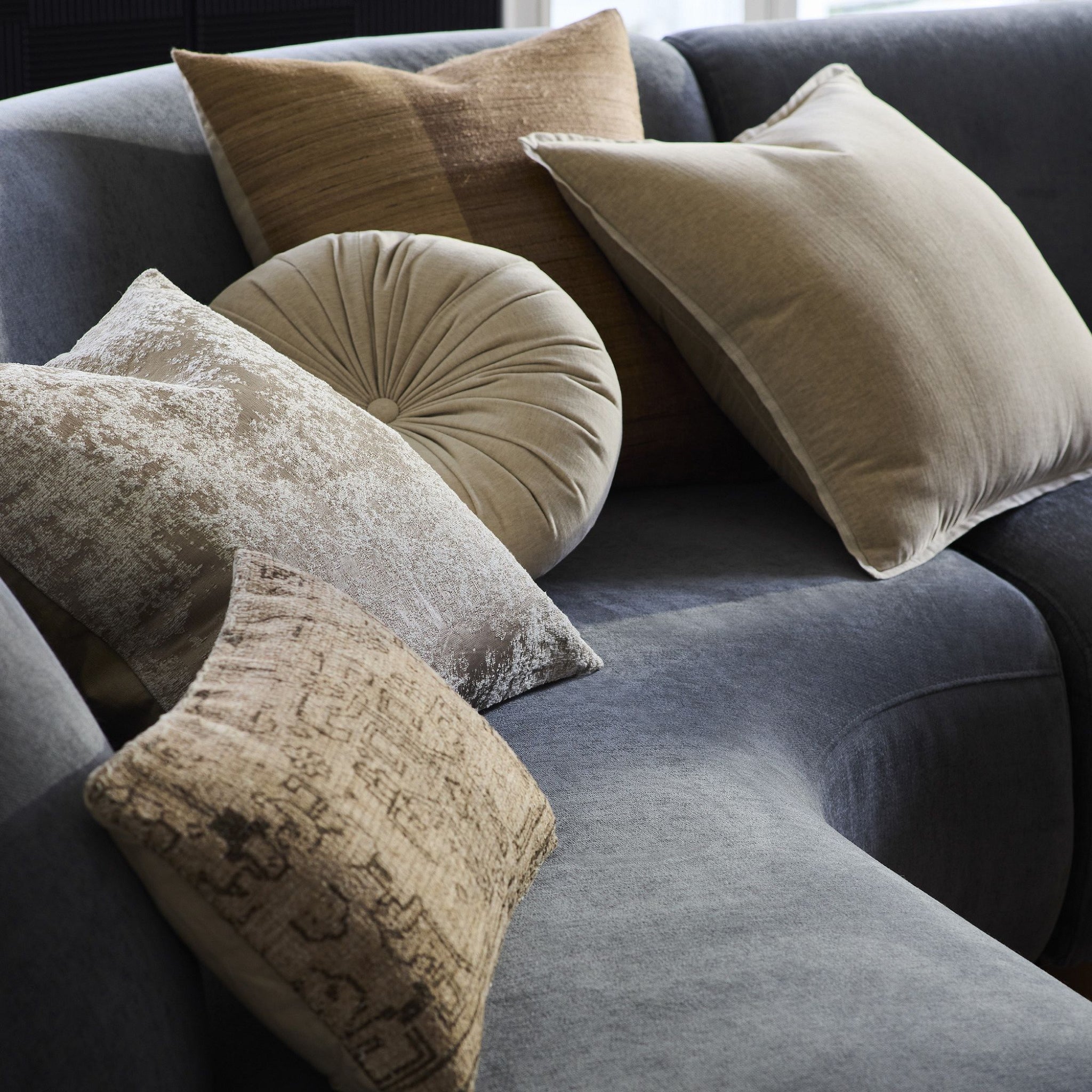 Rhode Square Pillow - Brown
