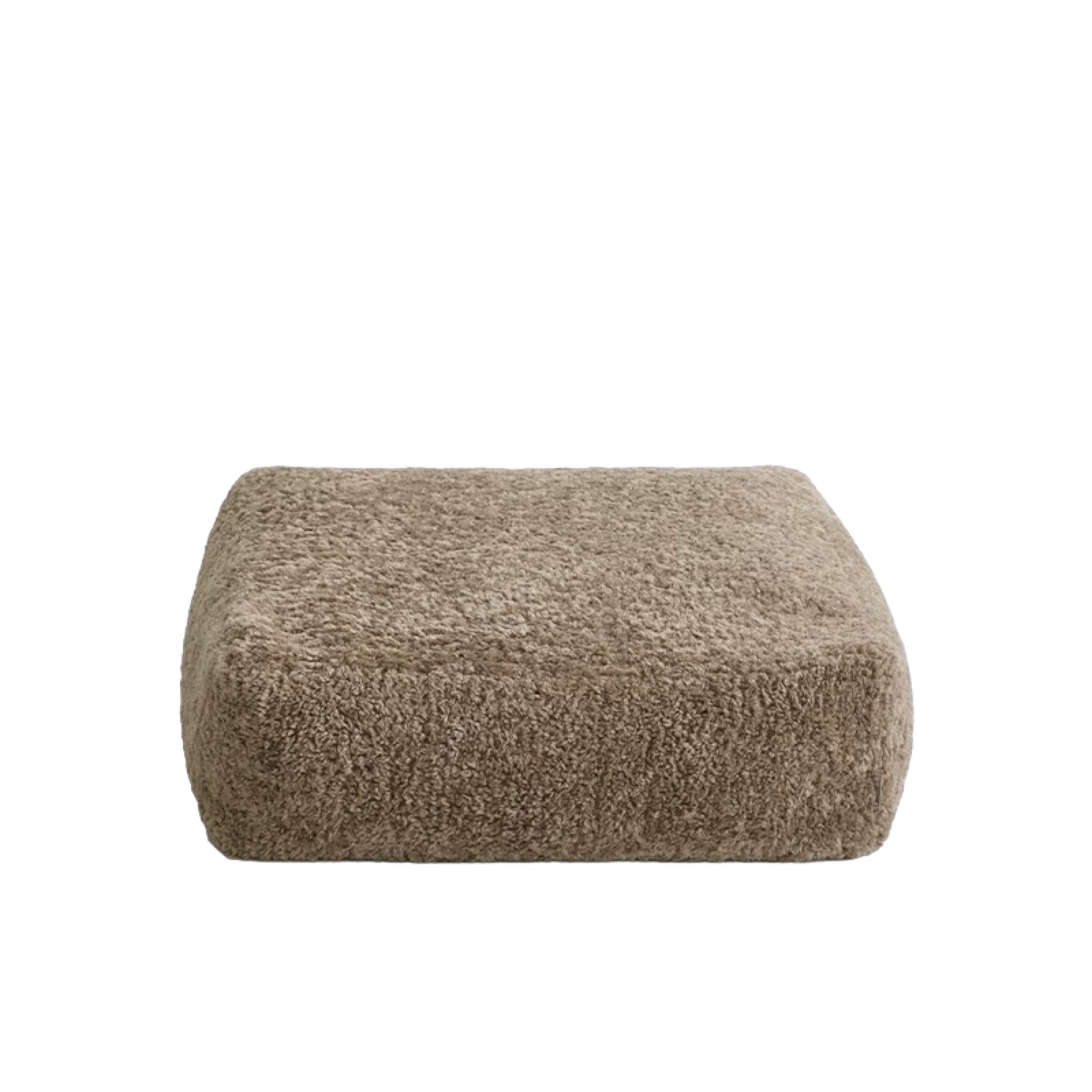 Bowen Square Pouf - Brown