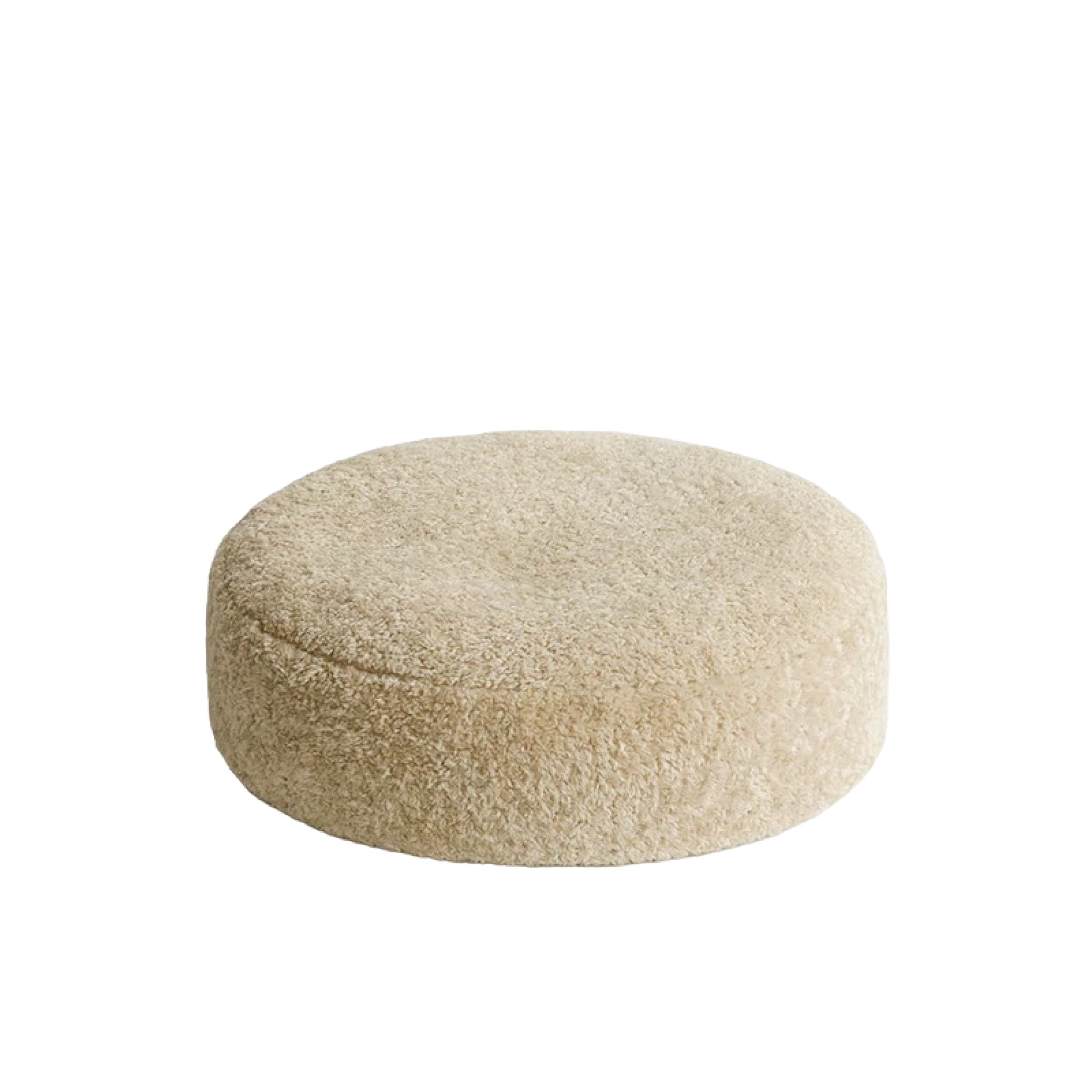 Bowen Round Pouf - Cream