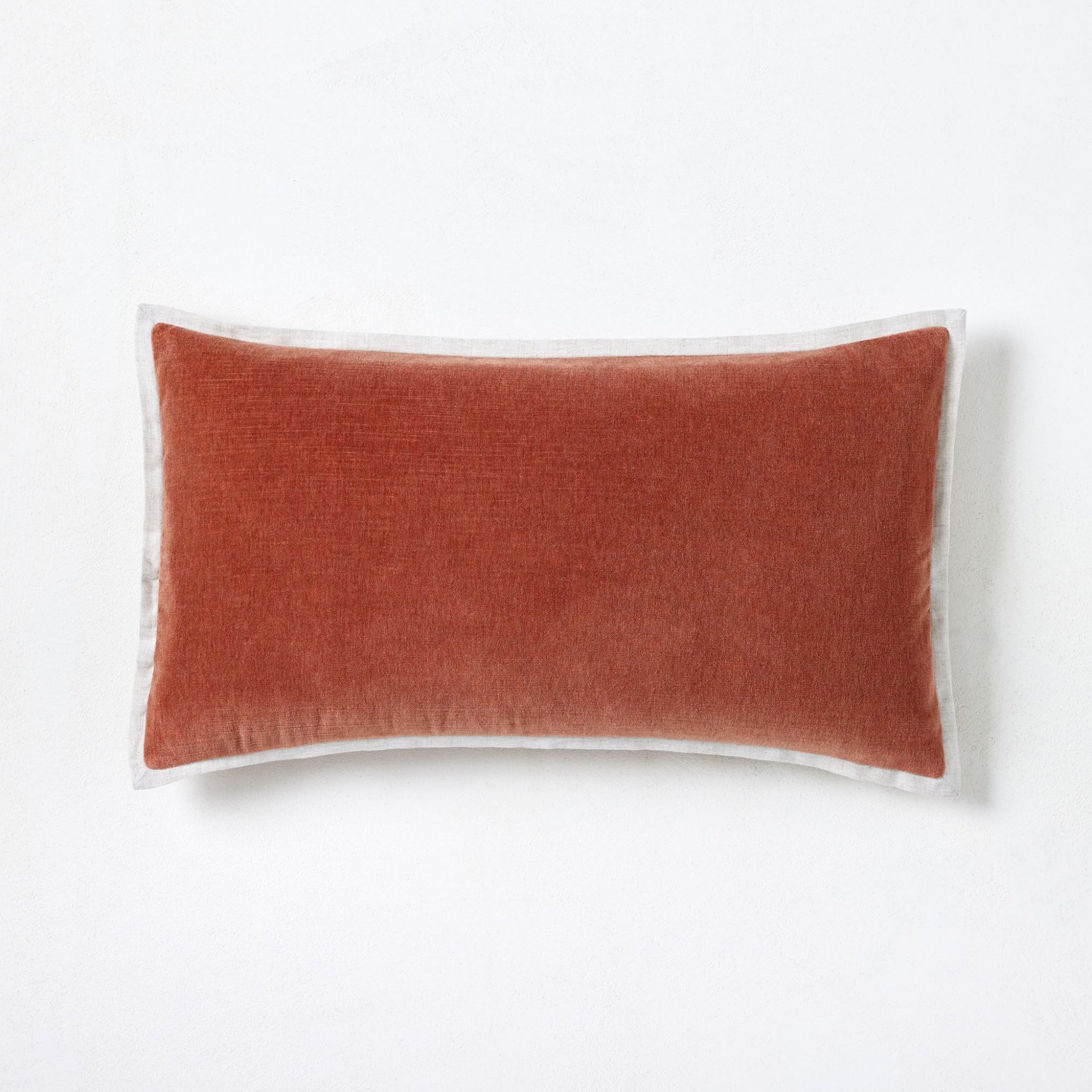 Rhode Lumbar Pillow - Brick Red